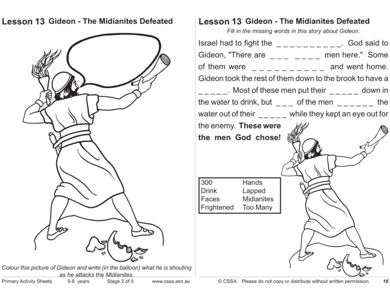 Gideon (CSSA Primary Stage 2 Lesson 12-13) – Magnify Him Together